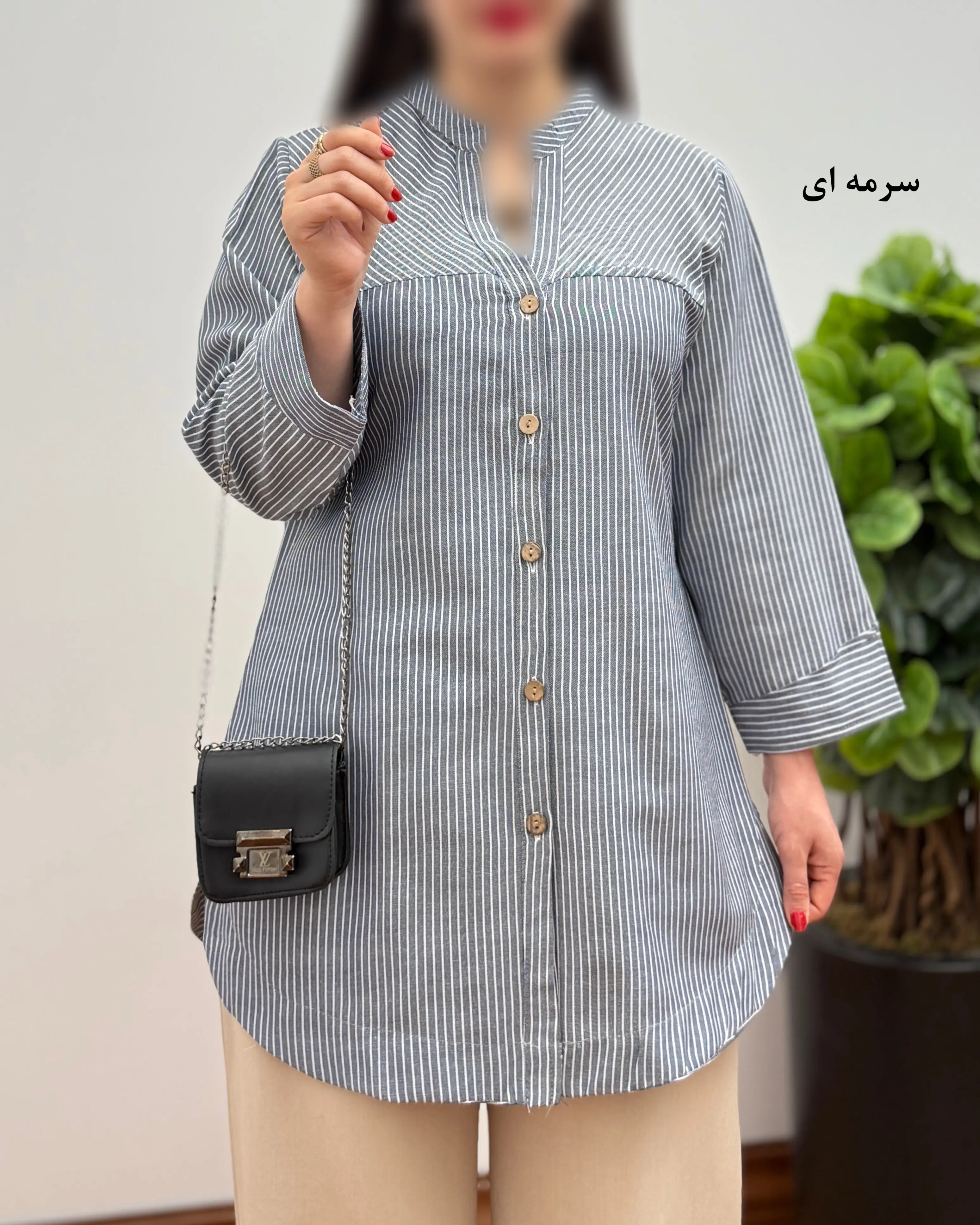 تونیک مانتویی نخی و شیک دخترانه مدل مژگان